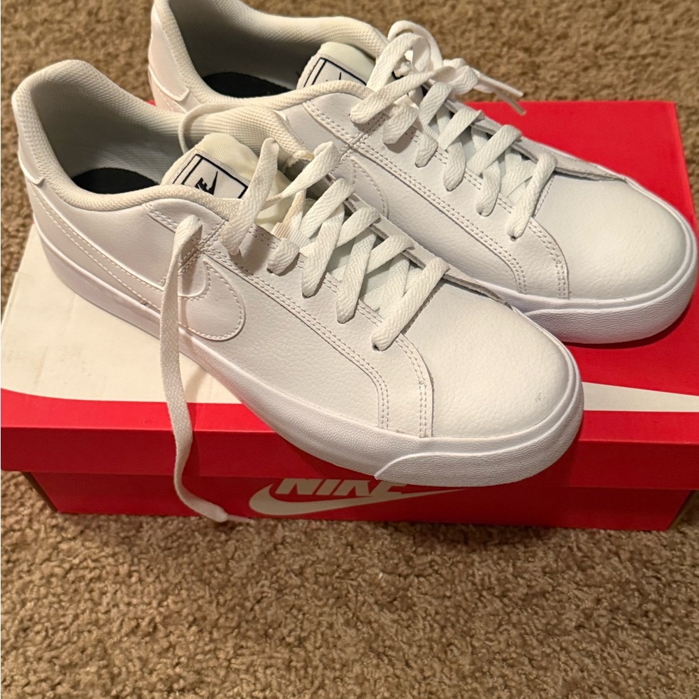 Nike Classic White Lace-Up Sneakers